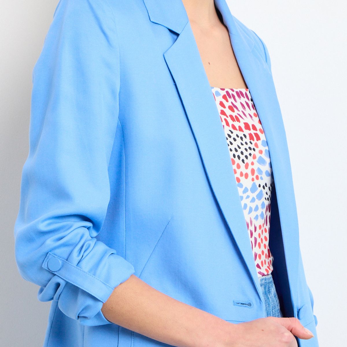 IO - Blazer Mujer Celeste IO