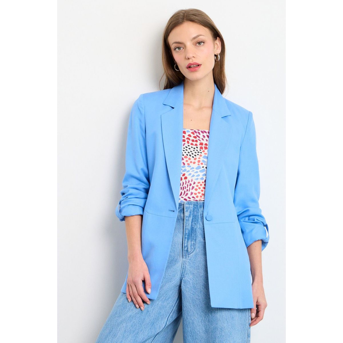 IO - Blazer Mujer Celeste IO