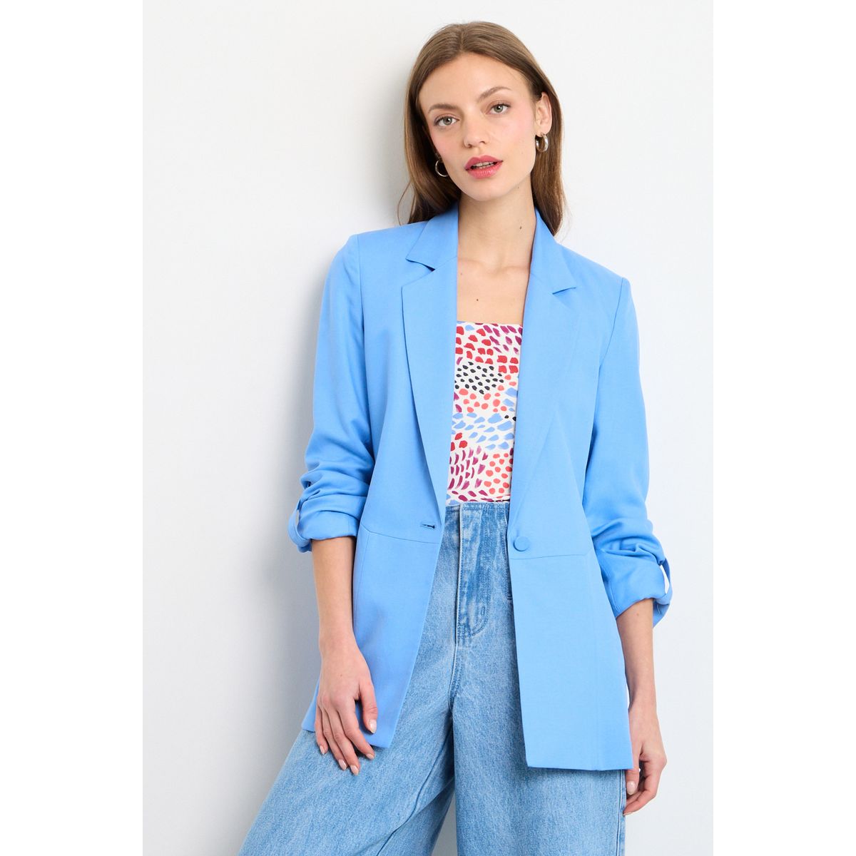 IO - Blazer Mujer Celeste IO