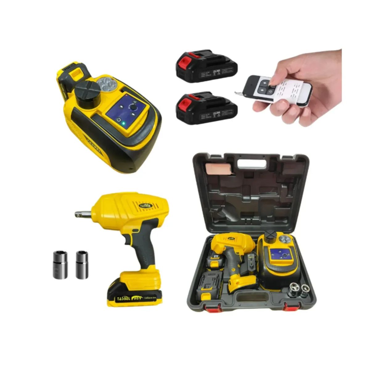 MOVI - KIT DE GATA HIDRAULICO 5 TONELADAS + LLAVE DE IMPACTO