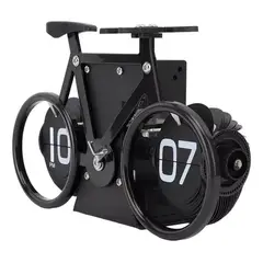 GENERICO - Reloj de escritorio plegable vintage con forma de bicicleta