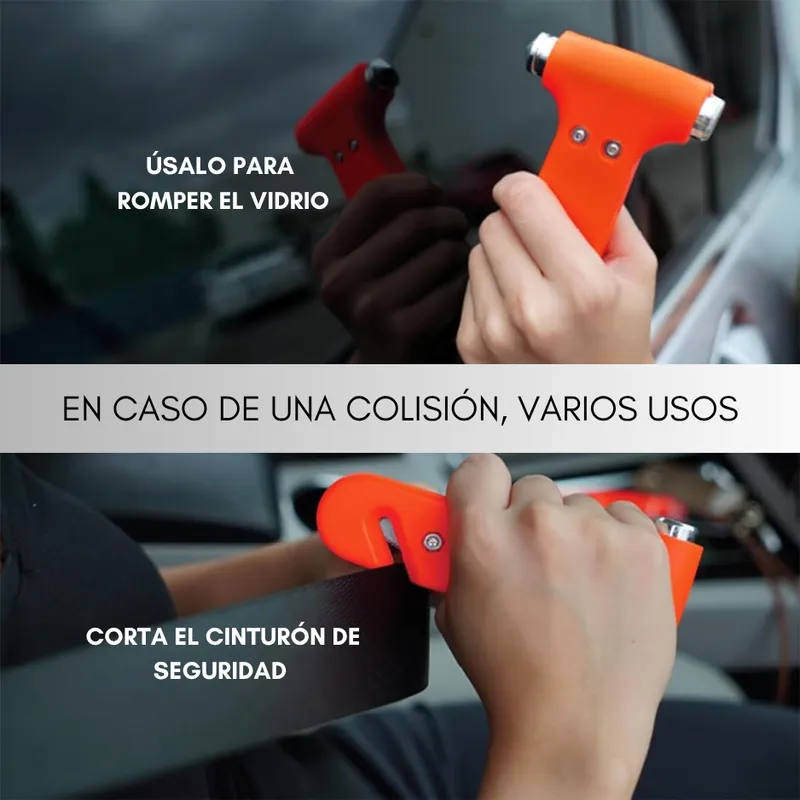 GENERICO - Kit Emergencia Seguridad Auto Extintor Primeros Auxilios