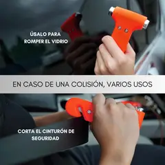 GENERICO - Kit Emergencia Seguridad Auto Extintor Primeros Auxilios