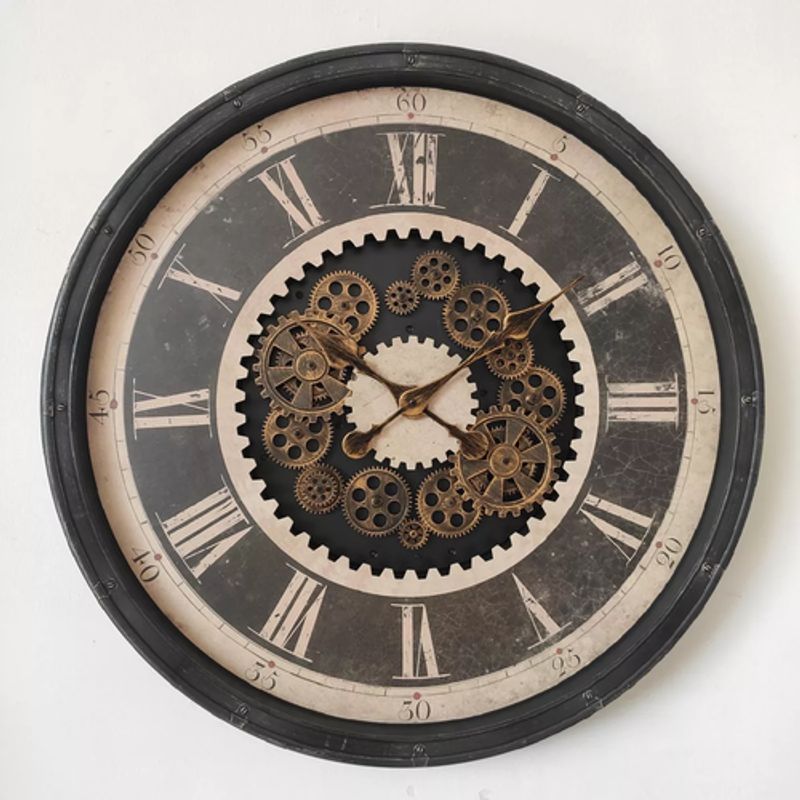GENERICO - Reloj de pared 78x197x80 cm elemental café