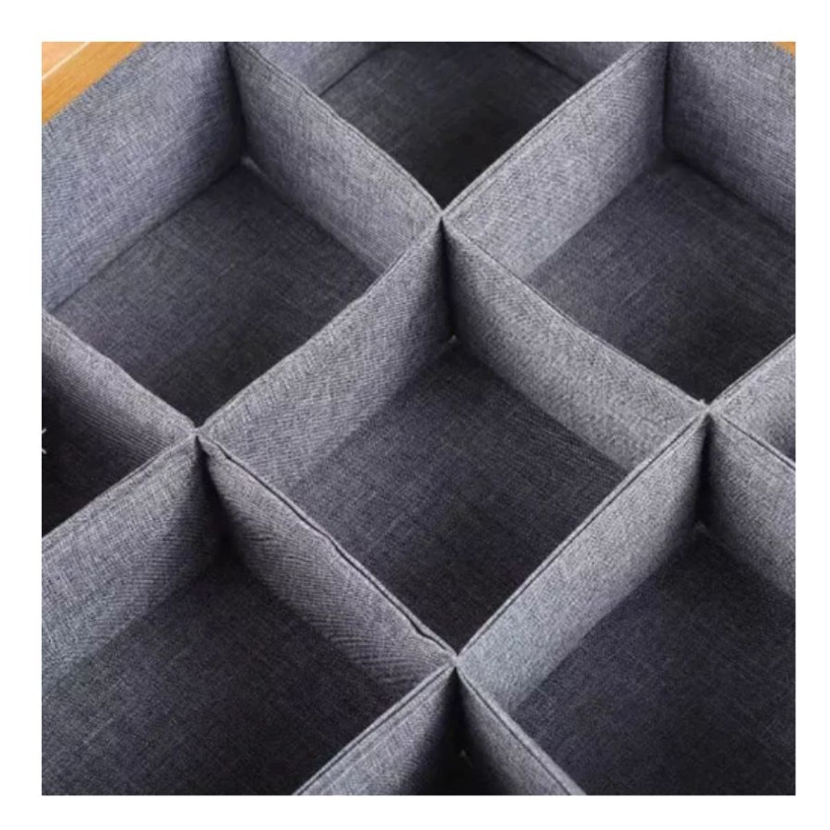 GENERICO - Cesta Organizadora 9 Espacios Gris