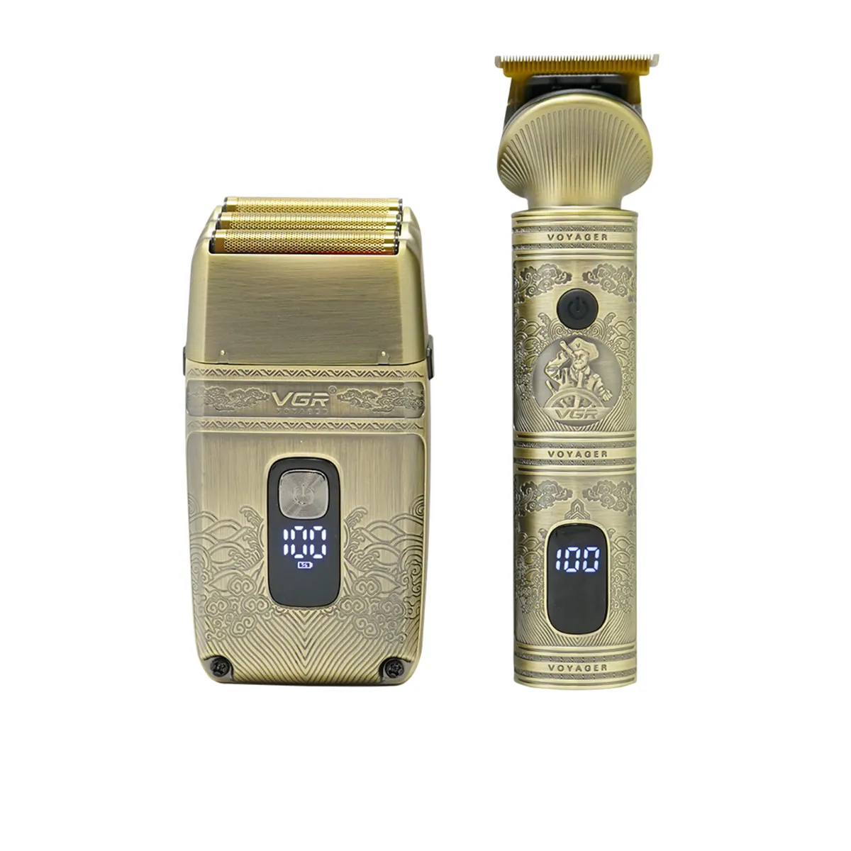 VGR VOYAGER - Combo VGR Máquina Patillera y Afeitadora Inalámbrica  V-649