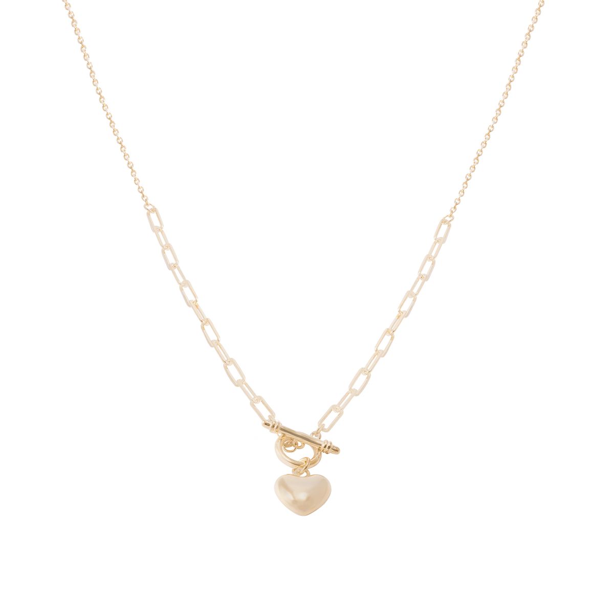 JB JOYAS BARON - Collar Revestido en Oro 18kt Corazon Inflado