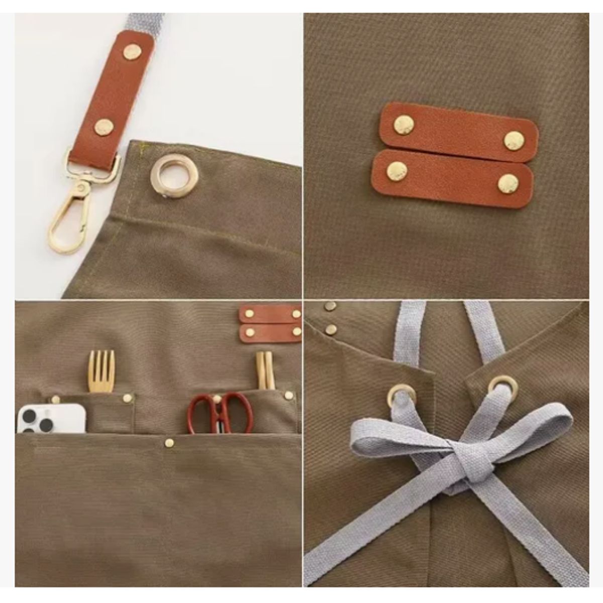 GENERICO - Pechera Delantal Cocina Barbacoa Parrilla Premium Peluquero