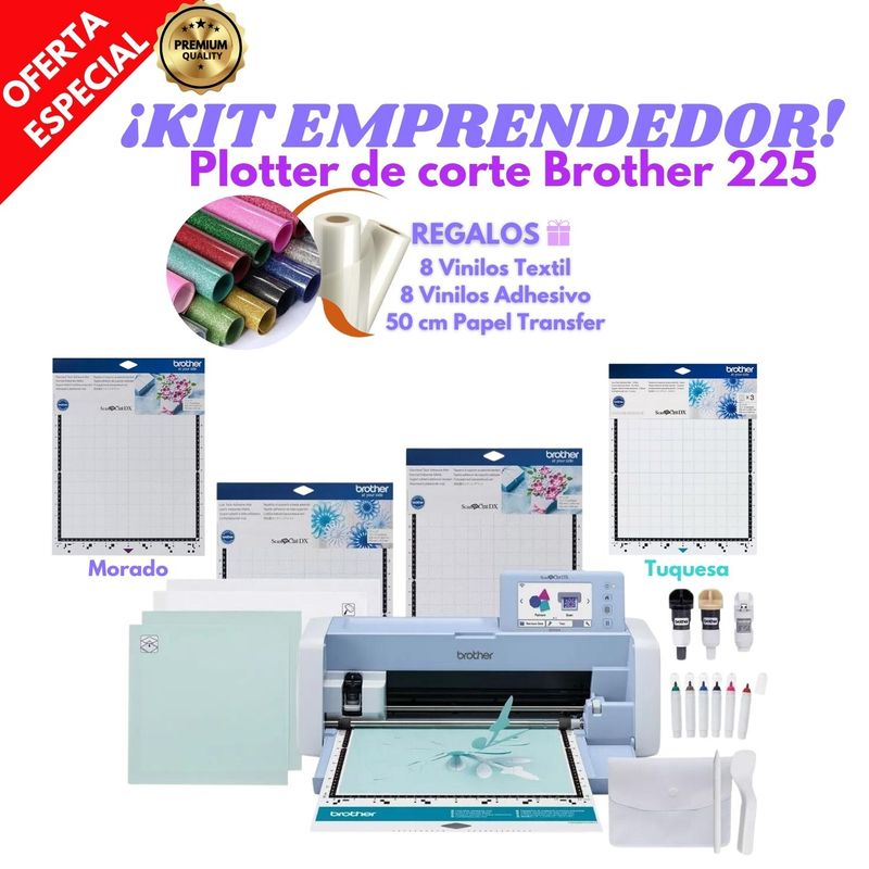 BROTHER - Plotter Scan 225 Brother + 2 tapetes + Regalos