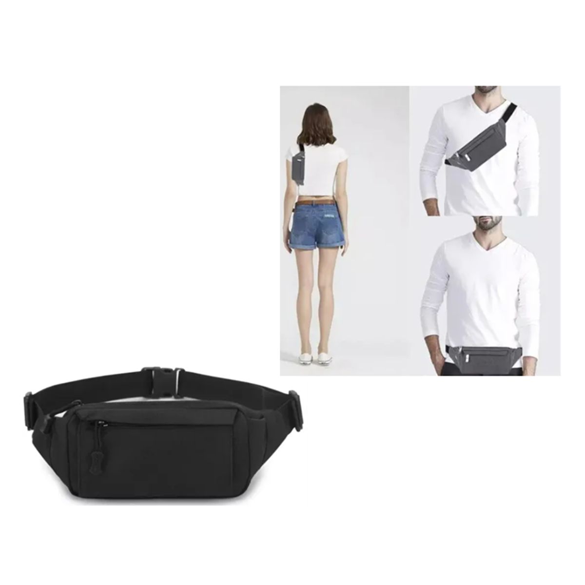 CARIBEE - Banano Riñonera Koala Táctico Militar Multipropósito Gris