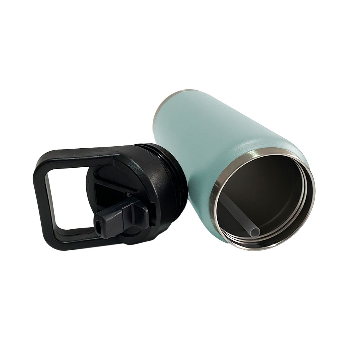 LENGA - Botella Acero Inox Celeste 750ml Aislamiento De Doble Pared