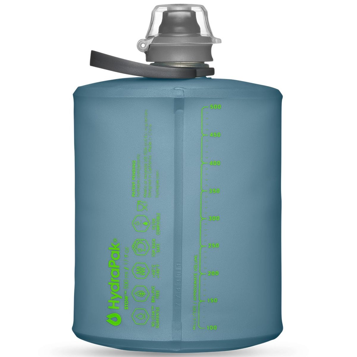 HYDRAPAK - BOTELLA DE HIDRATACION STOW 500ml TAHOE BLUE