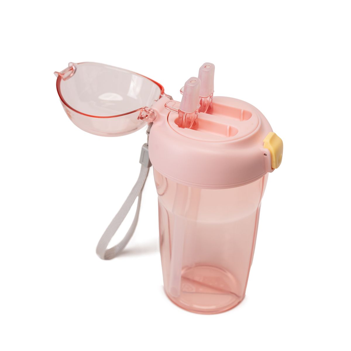 CHINITOWN - Botella Doble Compartimiento Con Stickers Rosado Chinitown