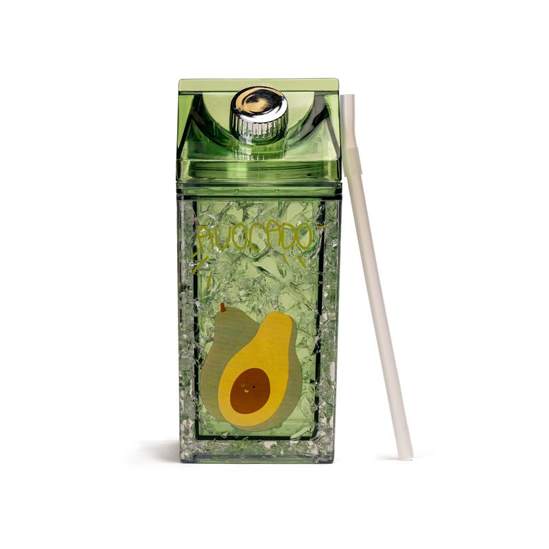 CHINITOWN - Botella De Agua 1 Doble Pared Plástico Hielo Verde Chinitown