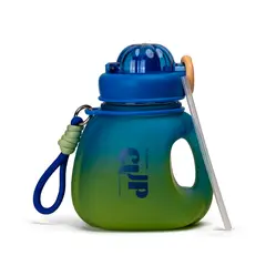 CHINITOWN - Botella De Agua Con Agarre 1000ml Azul Verde