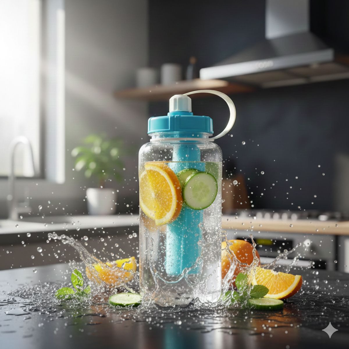 REYPLAST - Botella Pote Contenedor De Agua Deportiva Camping Parque 2l