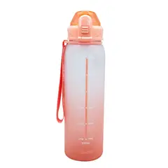 KEEP - Botella Medidas Rubber 1 Litro Naranjo Salmón
