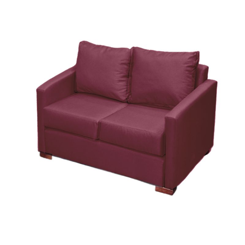DKORA - Sofa 2 Cuerpos Jade Rojo