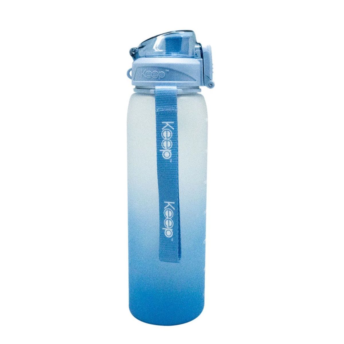 KEEP - Botella Medidas Rubber 1 Litro Azul Claro Keep