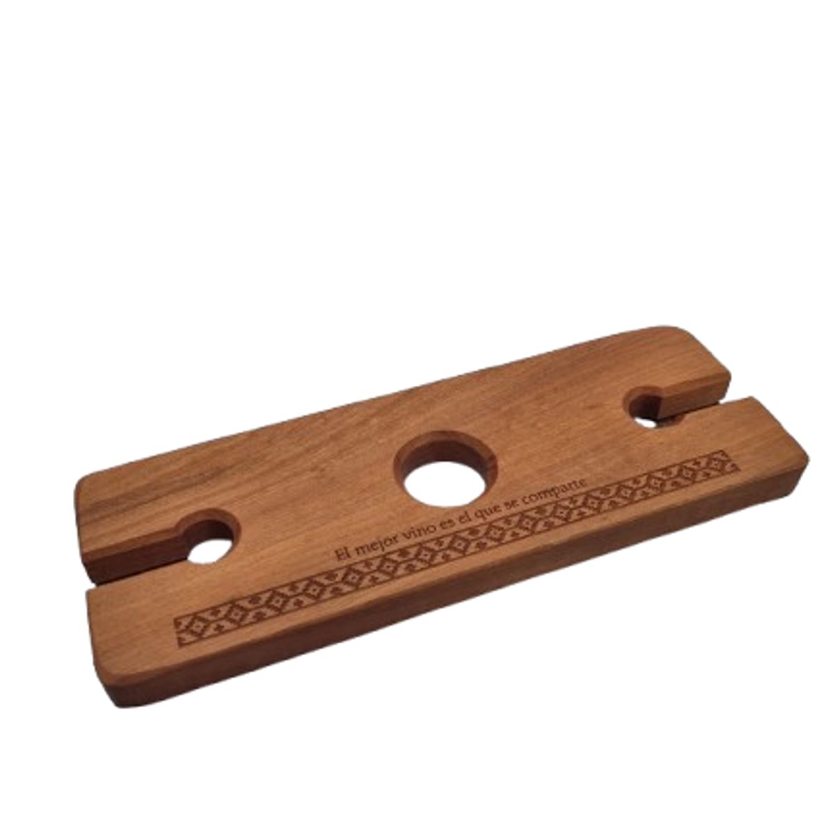 ROU ESENCIA NATURAL - Porta copas 28 x 10 cm. madera nativa ROU