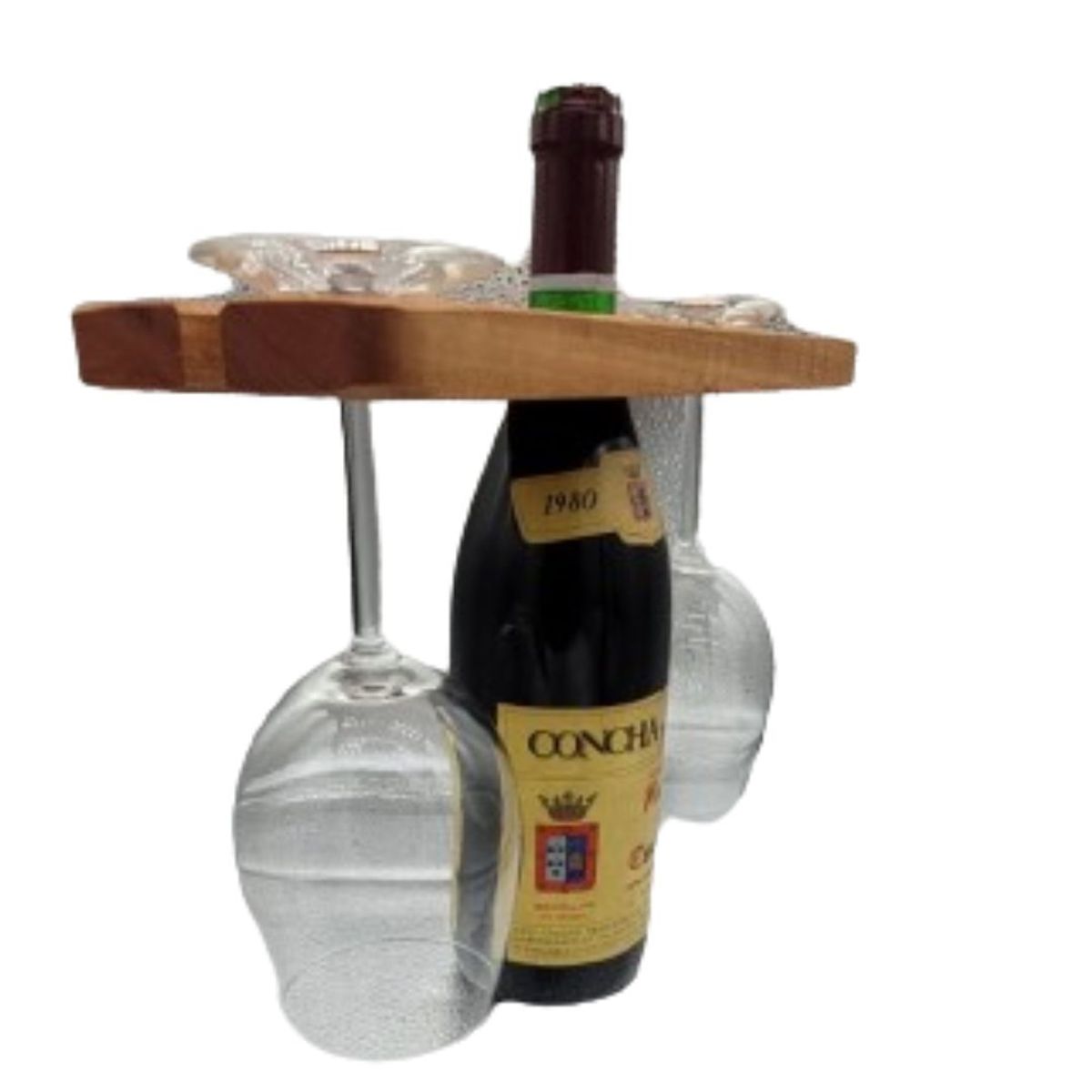 ROU ESENCIA NATURAL - Porta copas 28 x 10 cm. madera nativa ROU