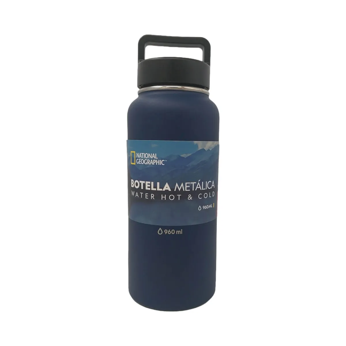 NATIONAL GEOGRAPHIC - Botella Metalica National Geographic 960Ml Color Azul