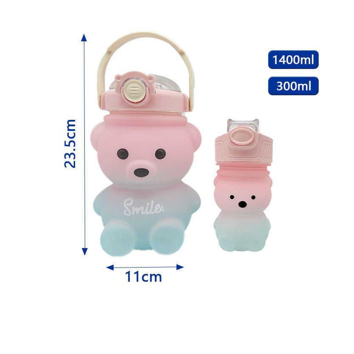 GENERICO - Set Botella Agua 1400ml