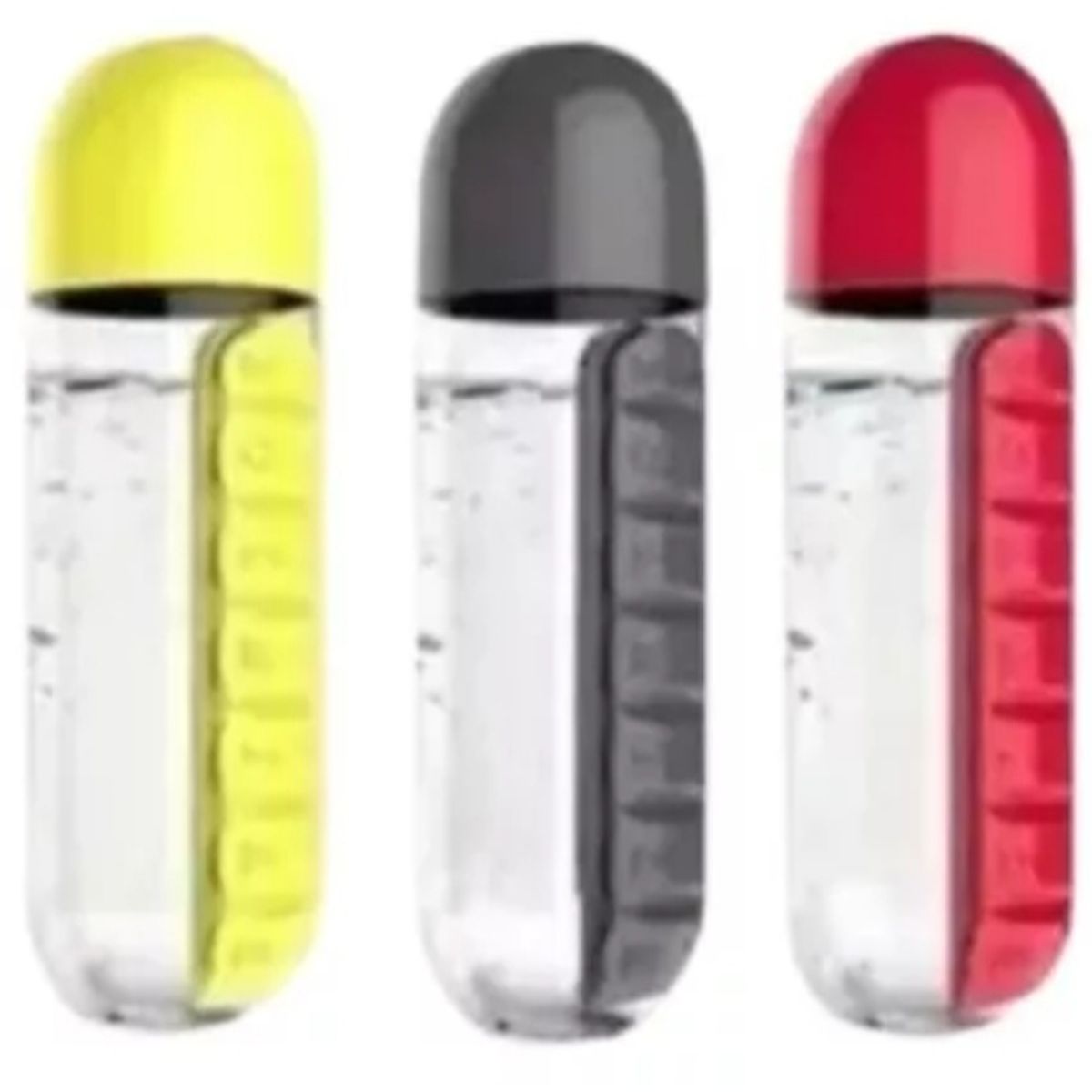 GENERICO - Pastillero 2 En 1 Botella 600ml Organizador