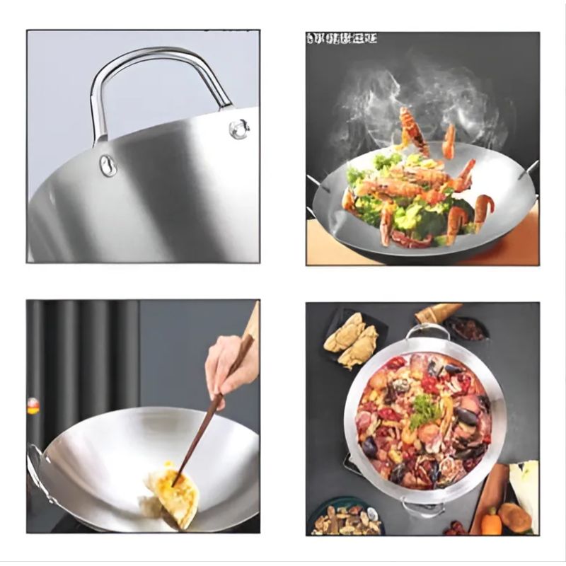 GENERICO - Sartén De Acero Para Freír Wok 45cm
