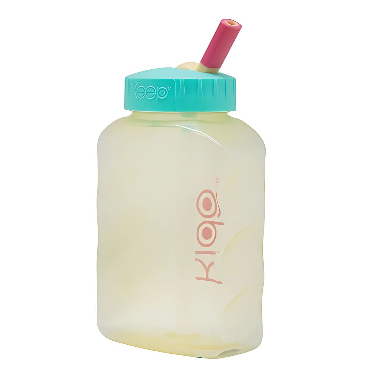 KEEP - Botella Toma Jugo Niños Bombilla Kido Color Amarillo - SC