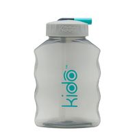 Botella Toma Jugo Niños Bombilla Kido Color Gris - SC