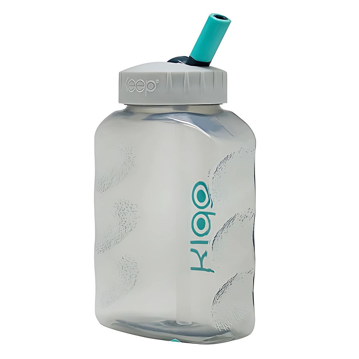KEEP - Botella Toma Jugo Niños Bombilla Kido Color Gris - SC