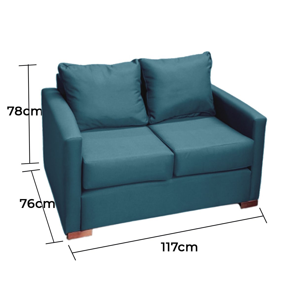 DKORA - Sofá 2 Cuerpos  Jade Calipso