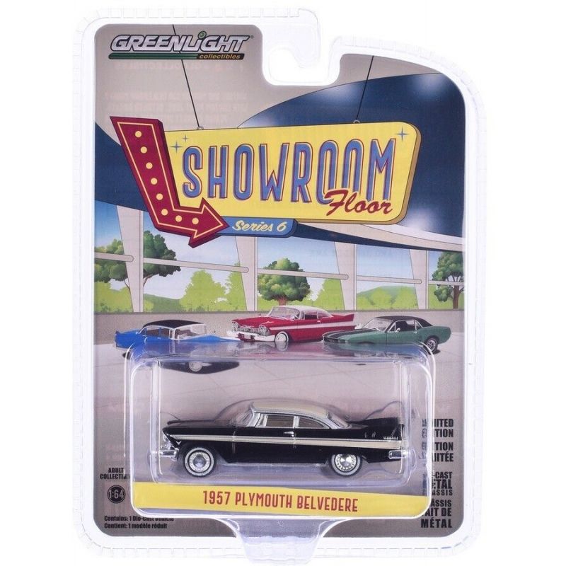 GREENLIGHT - GREENLIGHT 68060A 1-64 SHOWROOM FLOOR SERIES 6 1957 PLYMOUTH