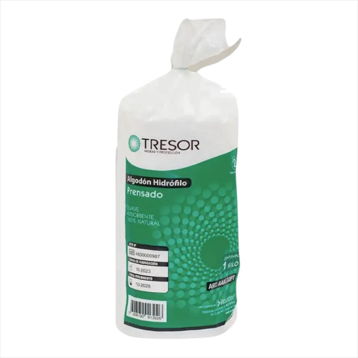 REUTTER - Algodón Hidrófilo Prensado Tresor 1kg