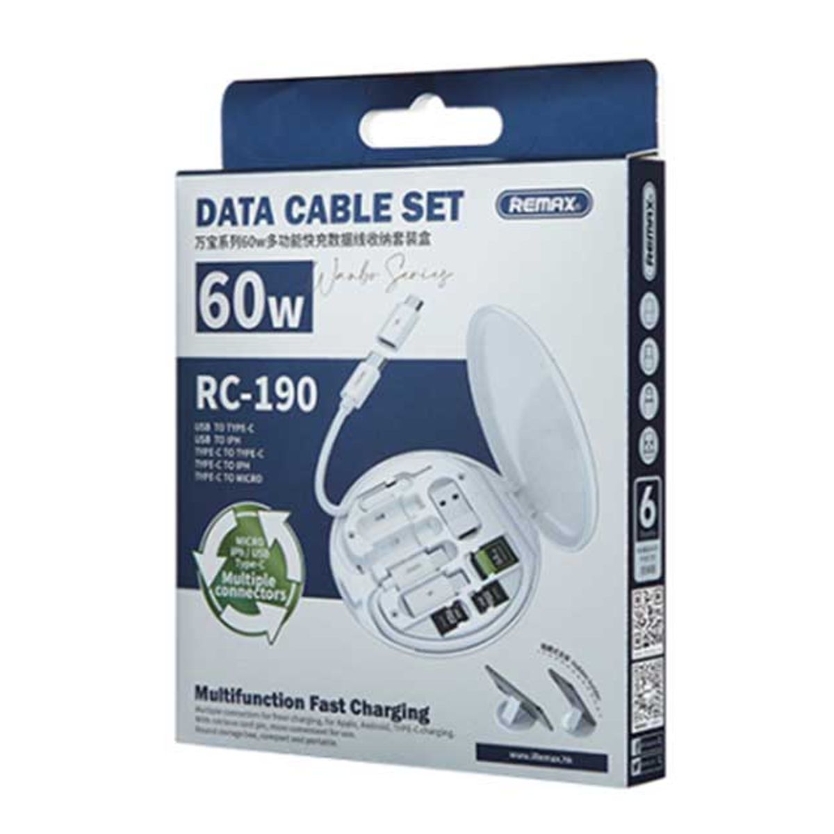 REMAX - Set de Cables Remax RC-190 60W  Todo lo que necesitas
