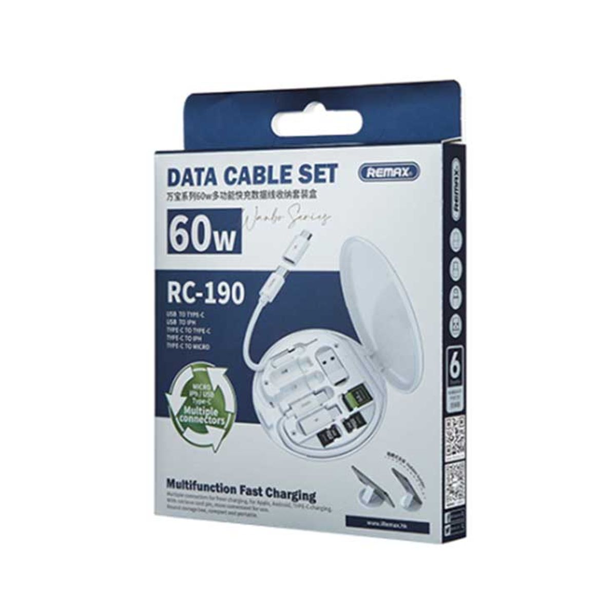 REMAX - Set de Cables Remax RC-190 60W  Todo lo que necesitas