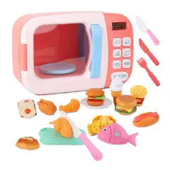 GENERICO - Juego de microondas 31 piezas de cocina para niños