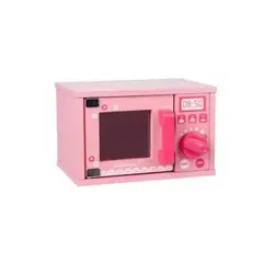 GENERICO - Juguete didáctico horno microondas de madera rosado