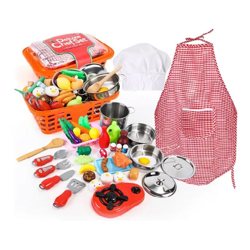 GENERICO - Cocina de juguetes 42 piezas set kits y comidas multicolor