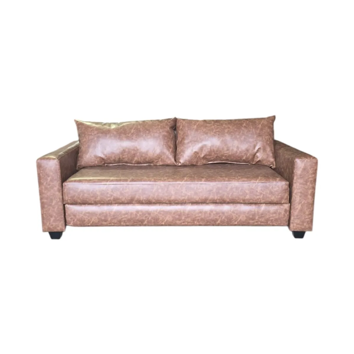 DISEÑOS VALESTRINI - SOFA CAMA MULTIFUNCIONAL ECOCUERO BITONO