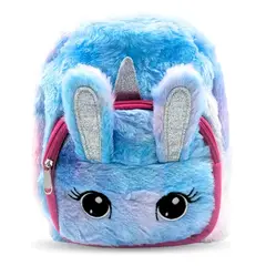 GENERICO - Mochila unicornio Kawaii niña infantil peludita