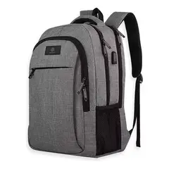 GENERICO - Mochila Notebook Hardley Impermeable Antirrobo para Hombre y Mujer Gris