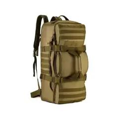 GENERICO - Bolso mochila táctico militar Molle 60L color café