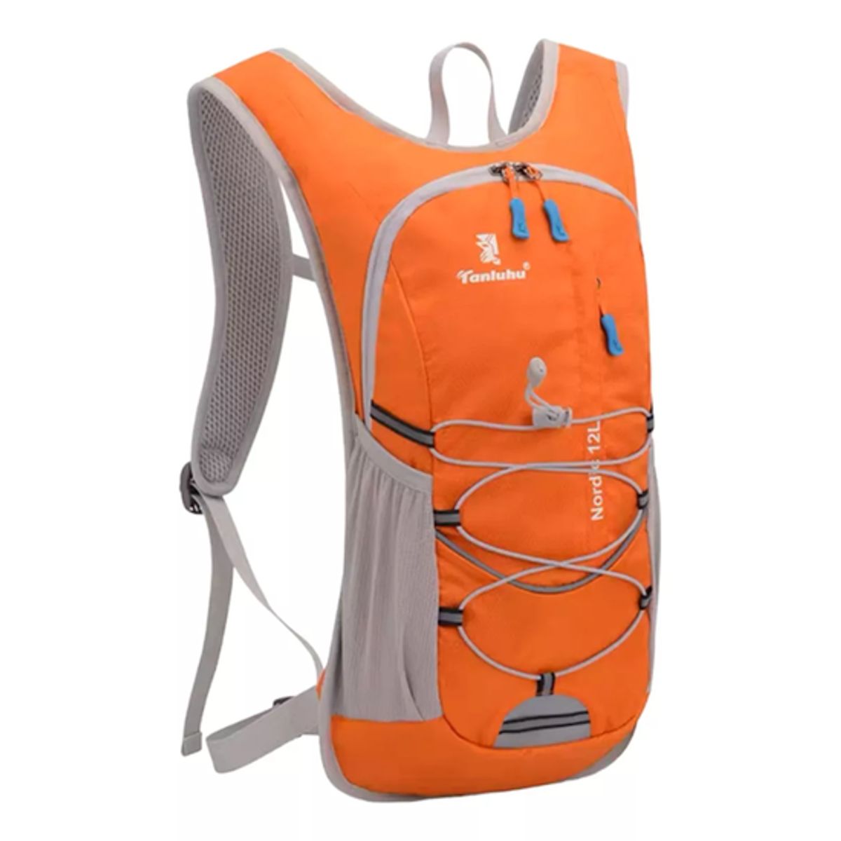 GENERICO - Mochila hidratación + bolsa de agua color naranja