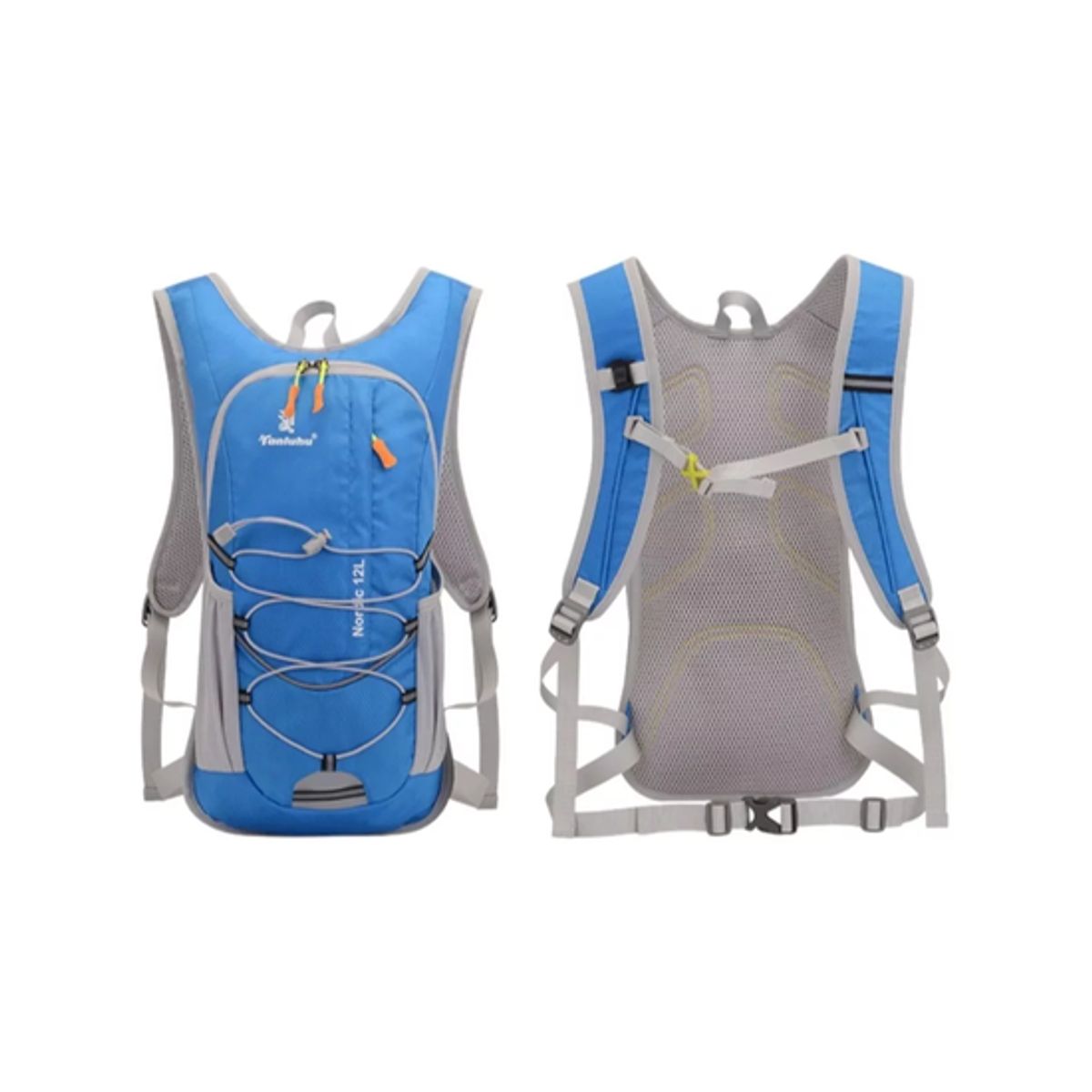 GENERICO - Mochila hidratación + bolsa de agua color azul