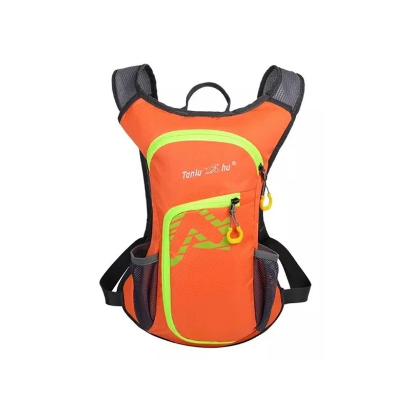 GENERICO - Mochila outdoor trekking + bolsa de agua color naranja