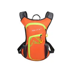 GENERICO - Mochila outdoor trekking + bolsa de agua color naranja