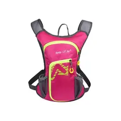 GENERICO - Mochila outdoor trekking + bolsa de agua color rosa