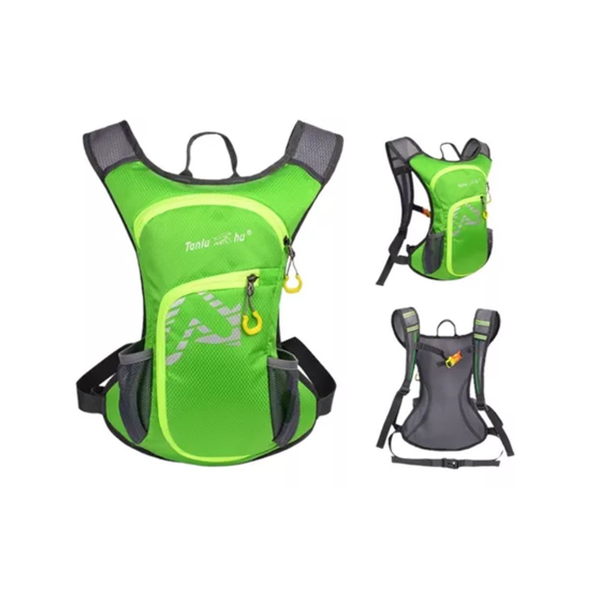 GENERICO - Mochila outdoor trekking + bolsa de agua color verde